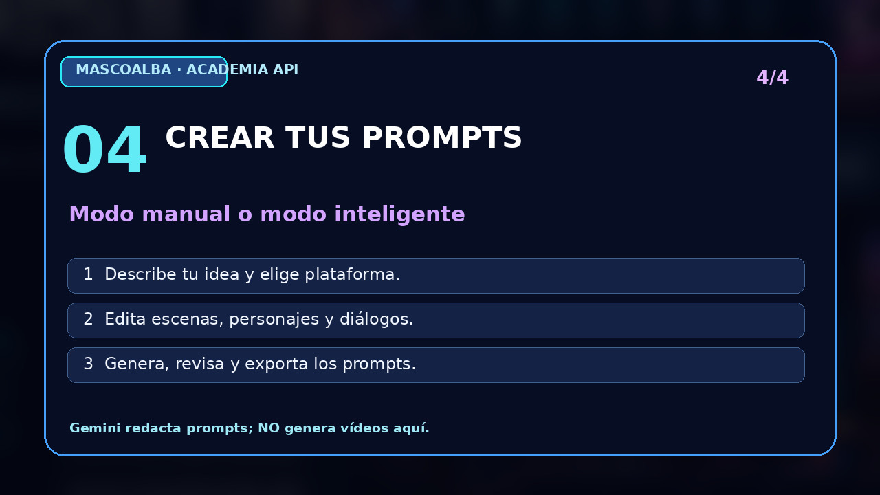 Generar prompts con Gemini